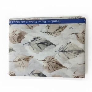 Paper Cotton Shirt Cut – 1.60 Mtrs Khadak & Stylish Fabric Design...
