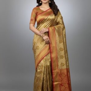Kanjivaram Banarasi Style Semi Silk Saree